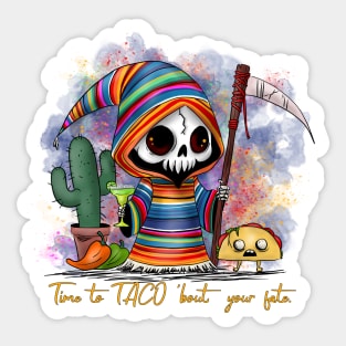 Cinco de Mayo Grim Reaper Sticker